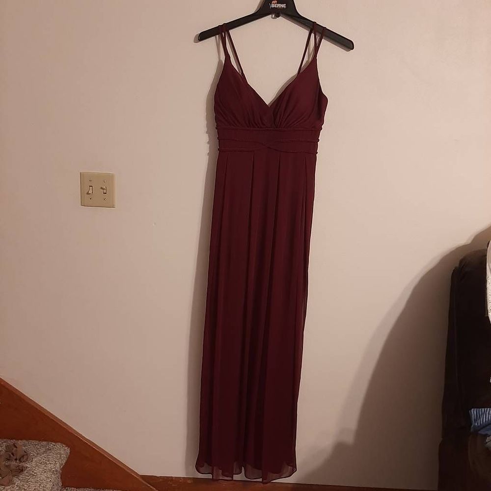 Azazie size 12 burgundy bridesmaid dress